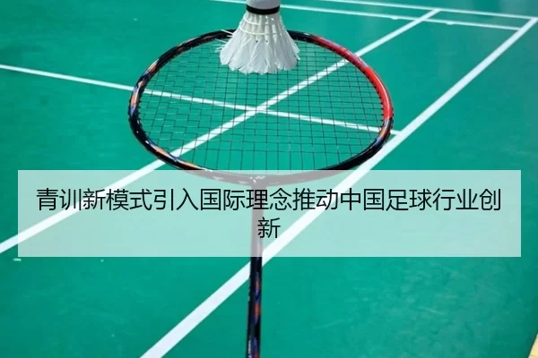 青训新模式引入国际理念推动中国足球行业创新